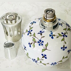 A Rare Vintage Lampe Berger Paris Floral Lamp